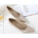 DADAWEN Women's Elegant Pointed Toe Kitten Heels