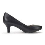 DREAM PAIRS Women's Black Low Heel Wedding Pumps