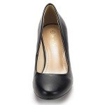 DREAM PAIRS Women's Black Low Heel Wedding Pumps