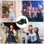 Black Gothic Mary Jane Heels for Women