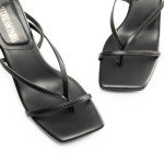 DREAM PAIRS Women’s Sexy Black Lace-Up Heels