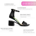 Sugar Women's Noelle Black Patent Ankle Strap Heel