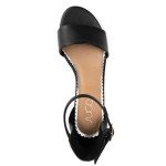 Sugar Women's Noelle Black Patent Ankle Strap Heel