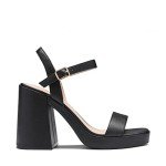 Stylish Block Heel Sandals for Women - Black