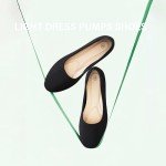 Elegant Women's Low Block Chunky Heels Pumps