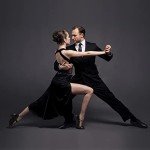 Black T-Strap Latin Ballroom Dance Heels for Women