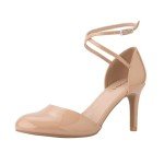 Nude Ankle Strap Stiletto Heels for Women