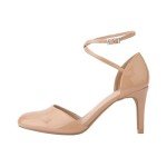 Nude Ankle Strap Stiletto Heels for Women