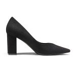 Elegant Black Chunky Block Heels for Women