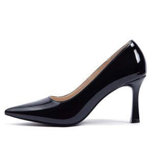 Stylish Black Closed Toe High Heel Pumps