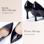 Stylish Black Closed Toe High Heel Pumps