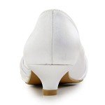 Elegantpark Low Heel Bridal Shoes with Rhinestones