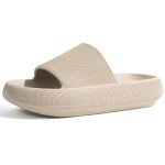 Women's Cloud Slides: Comfortable Pillow House Slippers