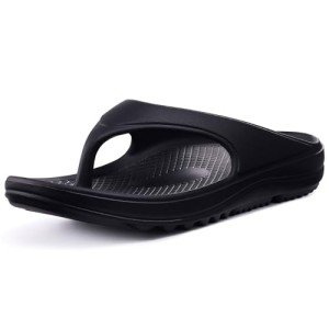 Women's Arch Support Orthopedic Beach Sandals - Black