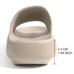 Women's Cloud Slides: Comfortable Pillow House Slippers