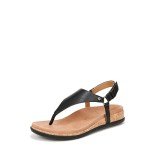 Vionic Women's Strappy Comfort Flat Sandals, Black