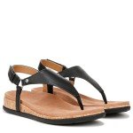 Vionic Women's Strappy Comfort Flat Sandals, Black