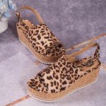 Vintage Wedge Slingback Summer Sandals for Women