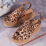 Vintage Wedge Slingback Summer Sandals for Women