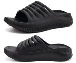 KUAILU Women's Plantar Fasciitis Recovery Sandals - Black