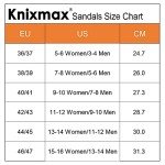 Knixmax Adjustable Slide Sandals for Women and Men