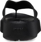 Black Wedge Platform Flip Flops for Women