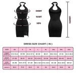Littleforbig Women Cotton Overall Vampy Collared Bodycon Mini Dress Skirt XL Black