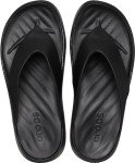 Black Wedge Platform Flip Flops for Women