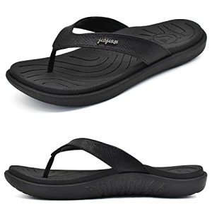 Comfortable Orthotic Flip Flops for Women - Black