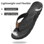 Women's Comfortable Arch Support Flip Flops - Black