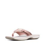 Clarks Women's Breeze Sea Rose Gold Flip-Flops