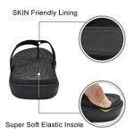Comfortable Orthotic Flip Flops for Women - Black