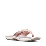 Clarks Women's Breeze Sea Rose Gold Flip-Flops