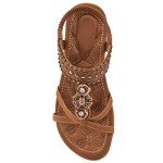 Stylish Women's Jeweled Bohemian Flat Sandals