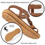 Stylish Women's Jeweled Bohemian Flat Sandals