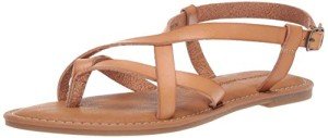 Amazon Essentials Women's Natural Strappy Sandals