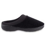 Isotoner Women's Black Microterry Flat Sandals