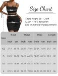 FEOYA Mini Dress Adherent Short Women's Backless Summer Dresses Design Cutout Waist Curvy Size L Black 05