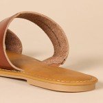 Amazon Essentials Women's Tan Two Band Sandal