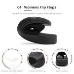 Women's Black Arch Support Soft Cushion Flip Flops