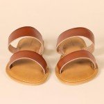 Amazon Essentials Women's Tan Two Band Sandal