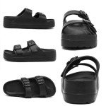 Adjustable Platform Sandals for Women with Arch Support