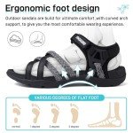 Lightweight Women's Hiking Sandals with Arch Support