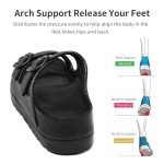 Adjustable Platform Sandals for Women with Arch Support