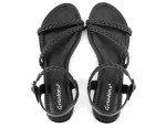 Stylish Black Gladiator Flat Sandals for Women