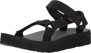 Teva Women's Black W MIDFORM Wedge Sandals