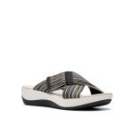 Clarks Women's Arla Wave Black Slide Sandals
