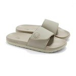 Cushioned Slide Sandals with Adjustable Strap - Taupe