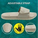 Cushioned Slide Sandals with Adjustable Strap - Taupe