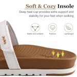 Comfortable Arch Support Slides for Women in Khaki